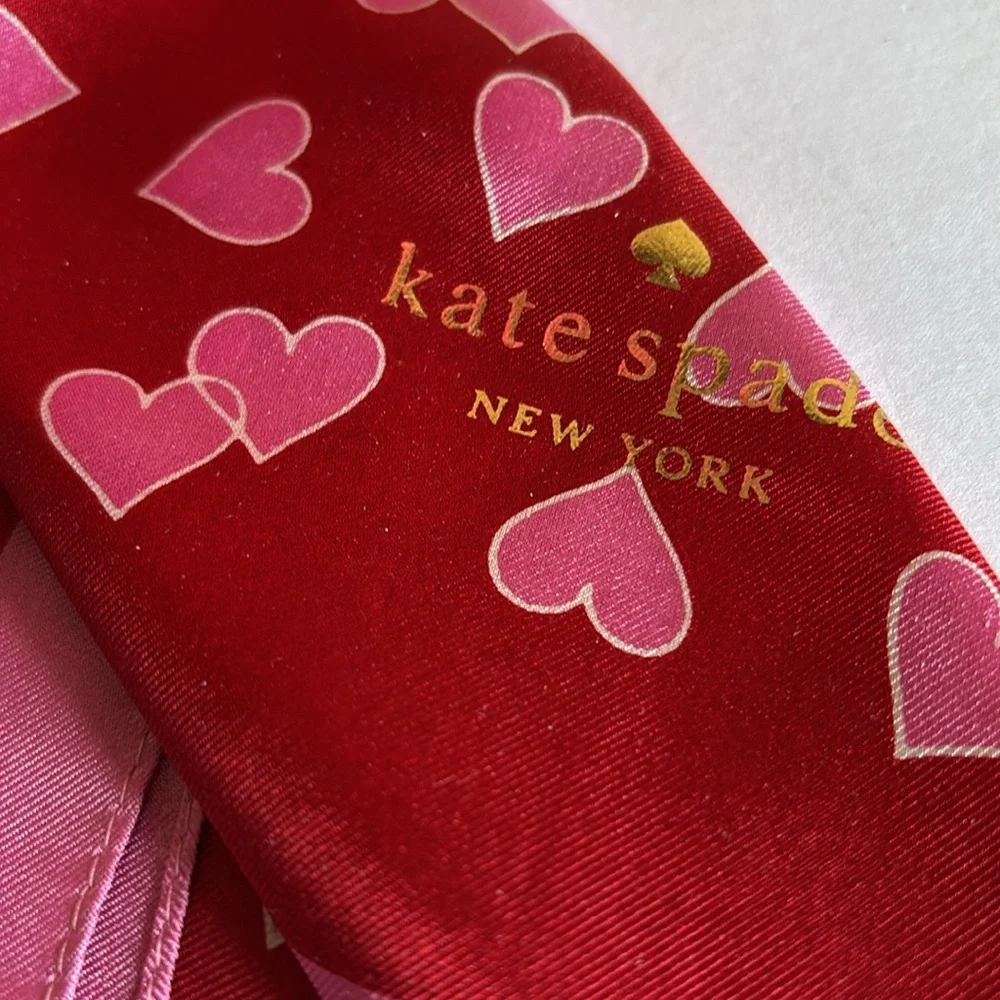 Kate Spade Heart links silk square scarf